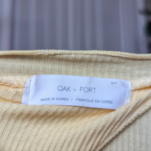 Oak + Fort Sleeved Yellow Top - Picture 3 of 7